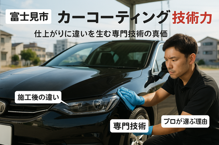 富士見市でのカーコーティング専門店で施工後に差が出る理由とプロが選ぶ技術力