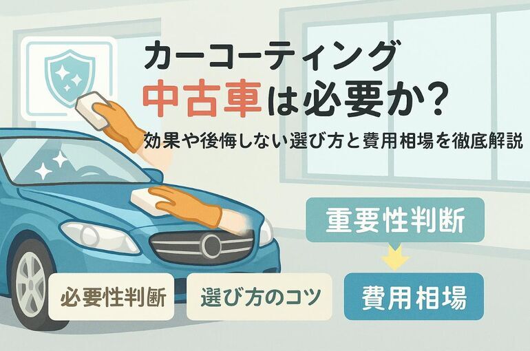 カーコーティング中古車は必要か？効果や後悔しない選び方と費用相場を徹底解説