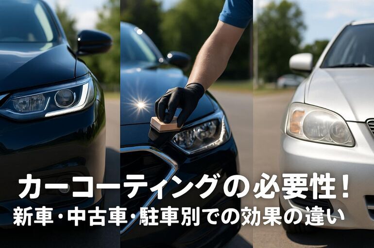 カーコーティングの必要性を基礎から解説｜新車・中古車・青空駐車別での効果と費用を比較