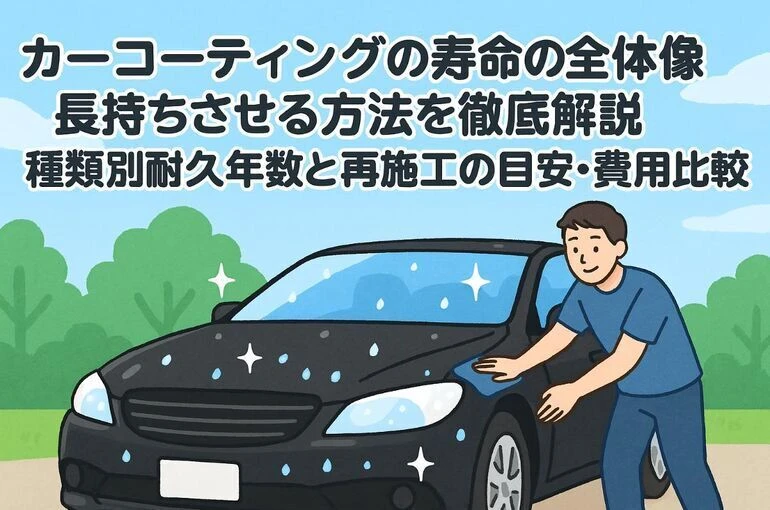 カーコーティングの寿命の全体像と長持ちさせる方法を徹底解説｜種類別耐久年数と再施工の目安・費用比較