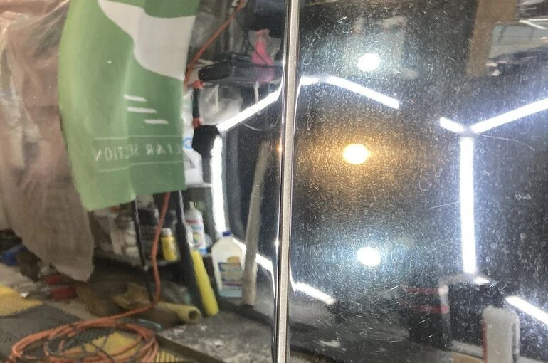 スケール除去後　研磨作業